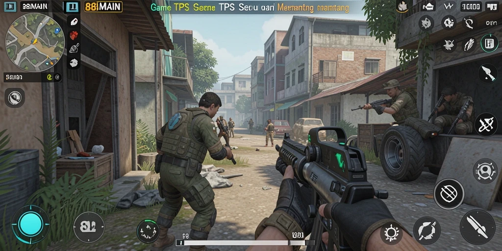 Tampilan aksi seru gameplay TPS 88MAIN yang memukau.