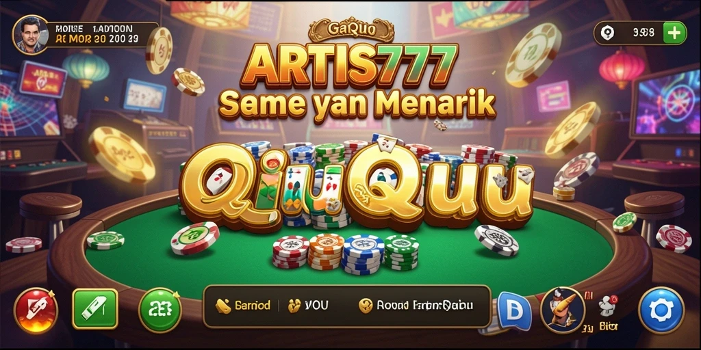 Tampilan gameplay seru dari ARTIS777 dalam permainan QiuQiu.