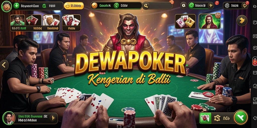 Screenshot menampilkan saat menegangkan di DEWAPOKER dengan suasana Horror yang mencekam.
