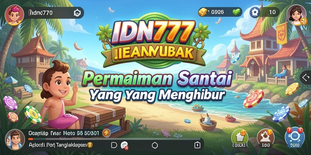 Tampilan gameplay menarik dan berwarna-warni dari IDN777.