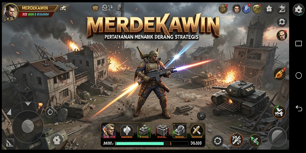 Tangkap momen seru permainan Tower Defense di MERDEKAWIN.