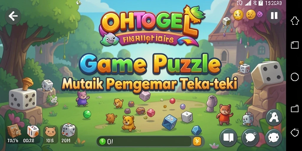 Tampilan gameplay OHTOGEL yang menampilkan berbagai puzzle menantang.