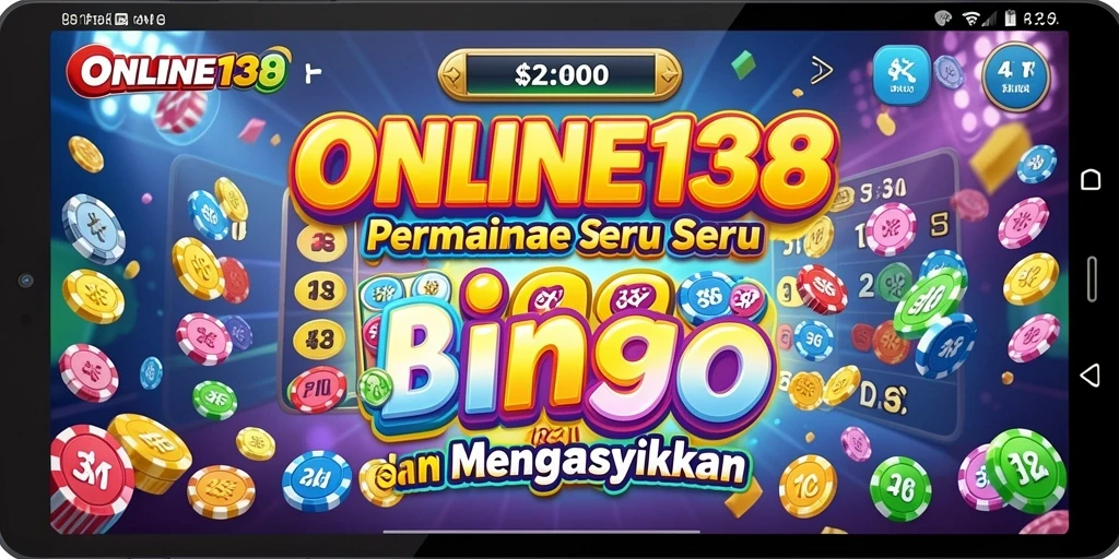 Tampilan screenshot utama ONLINE138 menampilkan gameplay Bingo yang seru.