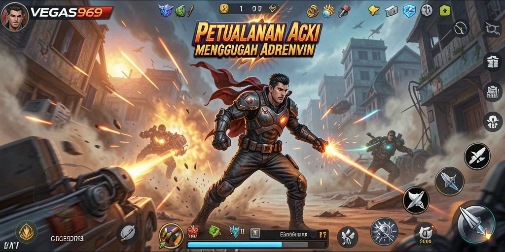Tangkapan layar gameplay VEGAS969 yang memukau dan penuh aksi.