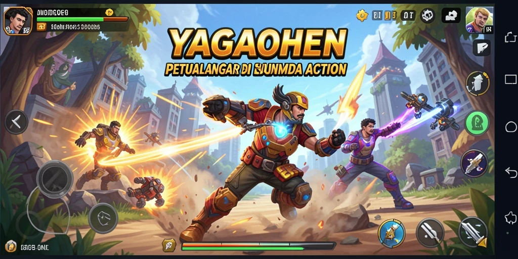 Tampilan menarik dari gameplay YAGAOHEN yang penuh aksi.